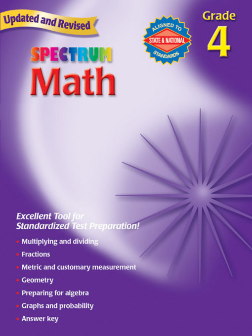 Title details for Spectrum Math, Grade 4 by Thomas Richards - Wait list